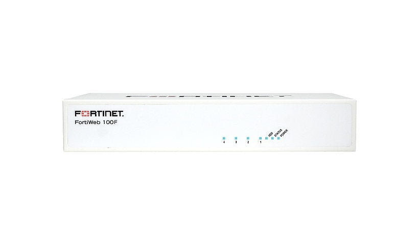 Fortinet FortiWeb 100F FWB-100F-BDL-580-12 WAF, 1 Yr 24x7 + Advanced