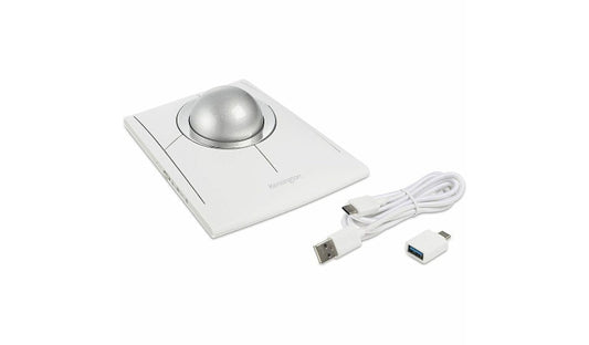 Kensington SlimBlade Pro EQ Trackball Wired Wireless White K72084NA 3 Year
