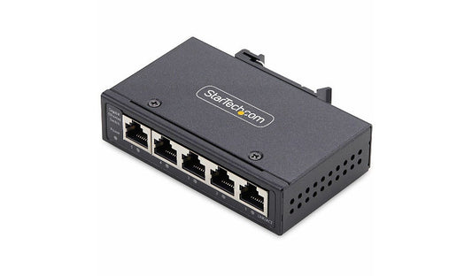 StarTech I51G 5-Port Gigabit Industrial Unmanaged Switch, 9-60V DC, IP30