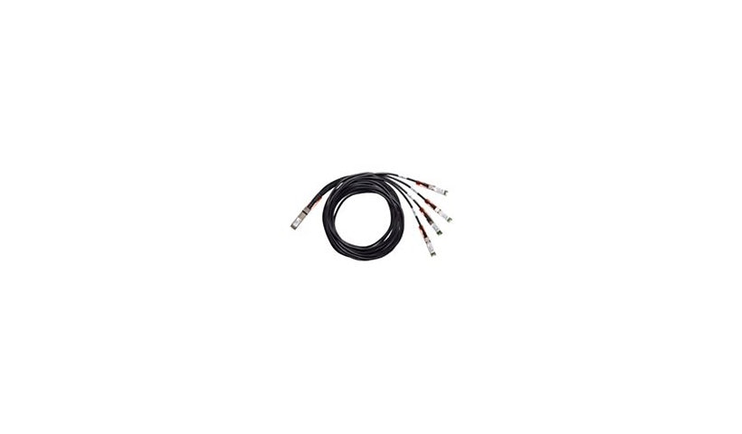 Cisco 1m (3.3ft) 100GBase-CR2 QSFP-DD to 4x QSFP56 Passive Copper Breakout Cable, Black, QDD-4ZQ100-CU1M=