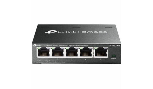 TP-Link Omada DS105G-M2 5-Port 2.5G Unmanaged Desktop Switch, Fanless