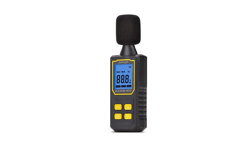 StarTech D130-DECIBEL-METER Handheld Sound Level Meter, 30 to 130 dBA, IP54