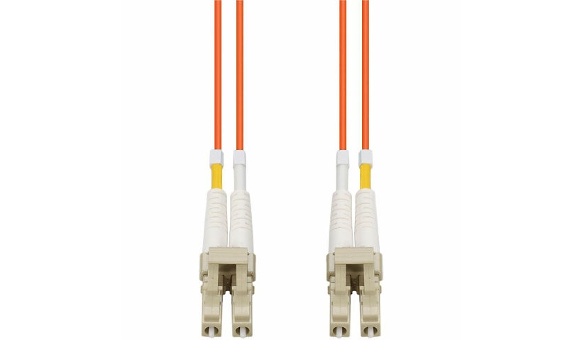 Proline PRO-LC-LC-5M5OM4-OE-TAA 5m (16.4ft) LC to LC OM4 Multimode Duplex Fiber Patch Cable, 50/125, OFNR Riser, TAA, Orange