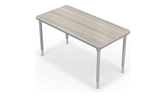 MooreCo Hierarchy Activity Table, 72x30in, Gray Nebula