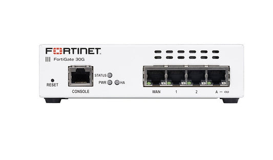 Fortinet FortiWiFi 30G FWF-30G-A-BDL-950-12 Wi-Fi 6, 1 Yr Premium + UTP