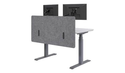 VARIDESK Felt Desk Privacy and Modesty Panel, 48in, Light Gray, 400755