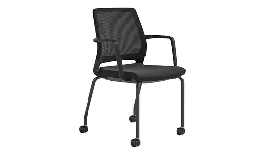 Safco Medina Mesh Training Chair, Black, 2-Pack, 6829BL