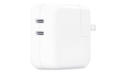 Apple 35W Dual USB-C Port Power Adapter White MW2K3AM/A 1 Year