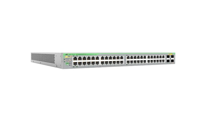Allied Telesis GS950/52PS V2 48-Port Gigabit Smart Switch, 24x PoE+, 370W