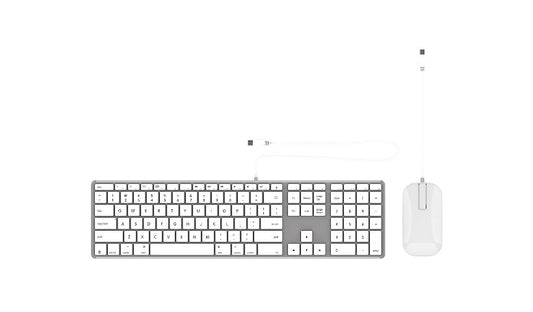 ZAGG Education USB-C Keyboard and Touch Mouse Set for Mac iPad 103217459 3 Year