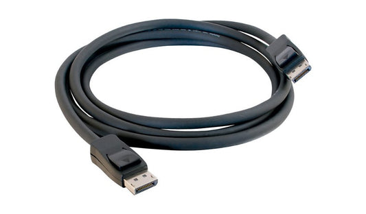 C2G CG24904 4K DisplayPort Cable with Latches 6 ft DP 1.2 Lifetime Warranty