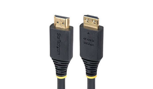 StarTech.com HDMI2-CABLE-GRIP-10F High Speed HDMI 2.0 Cable 10 ft 4K 60Hz 18Gbps