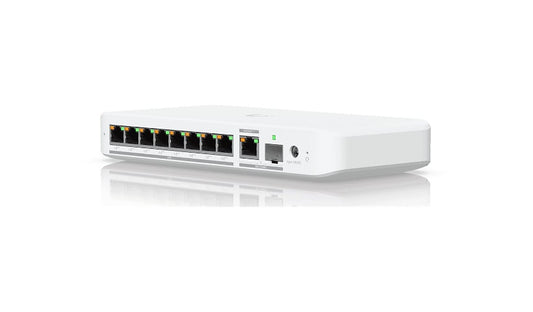 Ubiquiti UniFi Flex 2.5G PoE USW-FLEX-2.5G-8-POE 8-Port 2.5G Switch, 10G