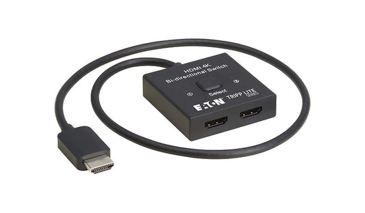 Tripp Lite B119-002-BDS 2x1 Bi-Directional HDMI Switch 4K 60Hz HDR 4:4:4 1 Year
