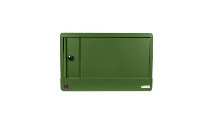 Bretford Cube Micro Station Pre-Wired USB-C, 16 Devices, Grass, TVS16USBC-GRA