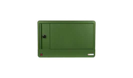 Bretford Cube Micro Station Pre-Wired USB-C, 16 Devices, Grass, TVS16USBC-GRA