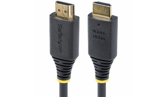 StarTech.com HDMI2-CABLE-4K60-1F High Speed HDMI 2.0 Cable 1 ft 4K 60Hz 18Gbps