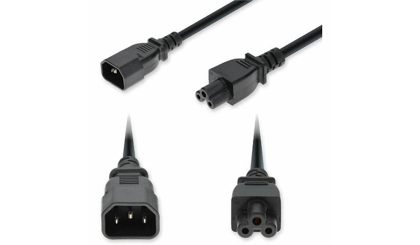 Proline PRO-C142C514AWG10F C14 to C5 Laptop Power Cord 10 ft 10A 100-250V 14 AWG