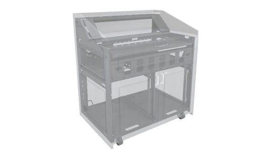 Middle Atlantic L5 43in Flat Millwork Kit with Satin Nickel Hardware