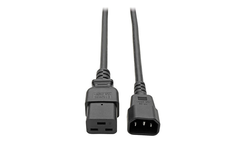 Tripp Lite P037-002 C14 to C21 Heavy-Duty Power Cord 2 ft 15A Lifetime Warranty