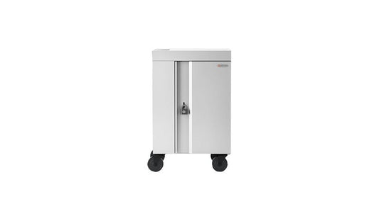 Bretford Cube Mini Pre-Wired USB-C Cart, 20 Devices, White, TVCM20USBC-AW