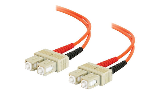C2G 11143 5m (16.4ft) SC to SC OM1 Multimode Duplex Fiber Patch Cable, 62.5/125, TAA, Orange