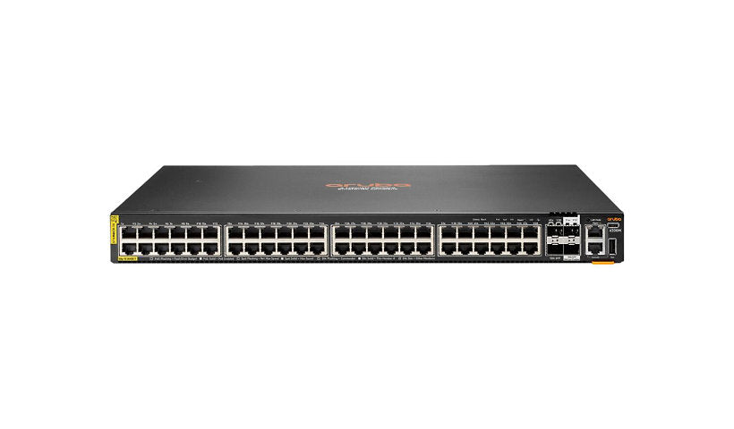 HPE Aruba CX 6200M R8Q70AR 48-Port PoE+ Switch, 4x SFP+, Remarketed