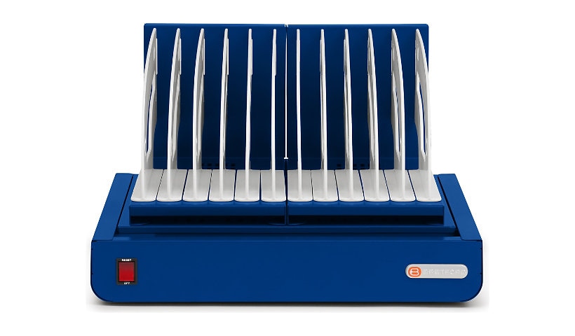 Bretford Cube Micro Tray TVT10AC, 10 Devices up to 14in, Royal Blue