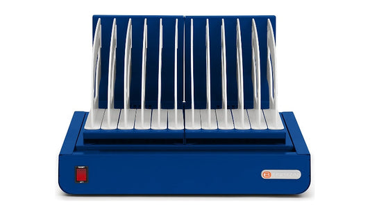 Bretford Cube Micro Tray TVT10AC, 10 Devices up to 14in, Royal Blue
