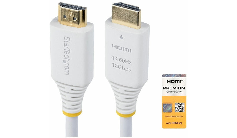 StarTech.com HDMI2-CABLE-4K60-10W Certified High Speed HDMI 2.0 Cable 10 ft UHD