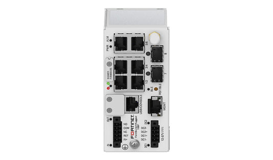 Fortinet FortiSwitch Rugged FSR-108F 6-Port Gigabit Industrial Switch, 2 SFP