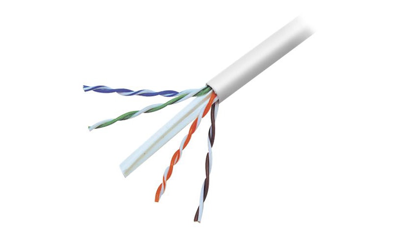 Belkin A7L704-1000-WHT Cat6 Solid Bulk Cable 1000 ft 4-Pair UTP 23 AWG PVC White