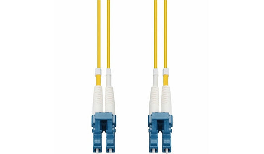 Proline PRO-LC-LC-2M9SMF 2m (6.6ft) LC to LC OS2 Single Mode Duplex Fiber Patch Cable, 9/125, OFNR Riser, Yellow