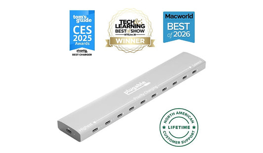 Plugable PS-10CC 10 Port USB-C Charging Station PriorityShare 100W