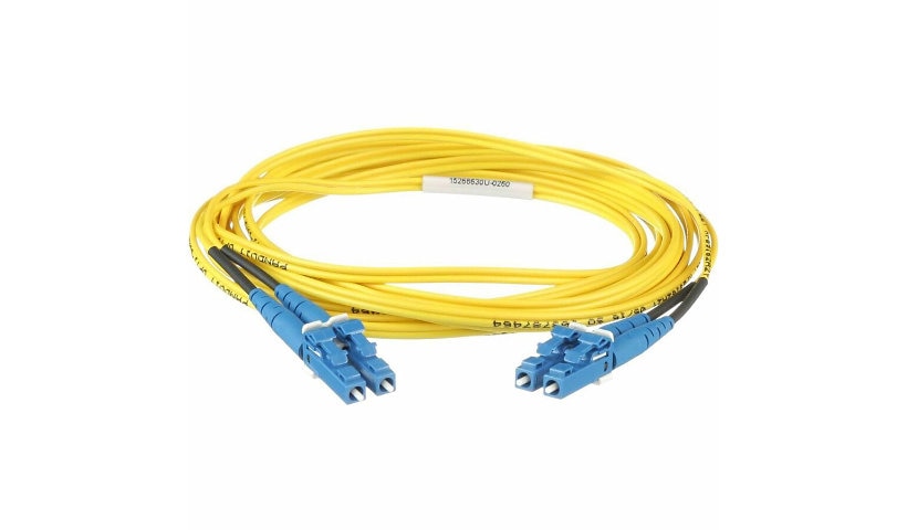 Panduit 0.5m (1.64ft) LC to LC Single Mode Duplex Fiber Patch Cable, LSZH, Yellow, F92ELLNLNSNM0.5