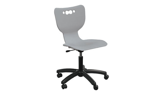 MooreCo Hierarchy 5-Star Student Chair, Cool Gray, 53511-GREY-NAHC