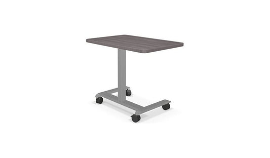 MooreCo Hierarchy Grow & Roll Pneumatic Table, Sterling Ash