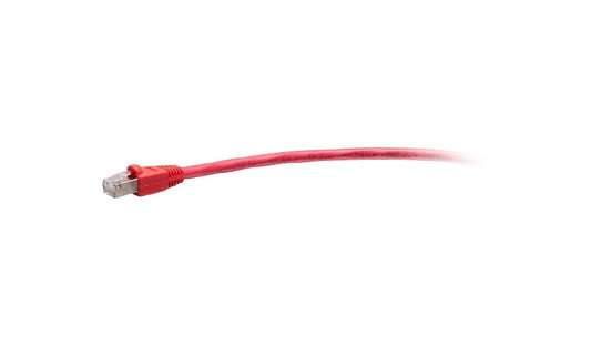 C2G C2G43755 Cat6 F-Series Shielded Snagless Patch Cable 6 ft TAA Red
