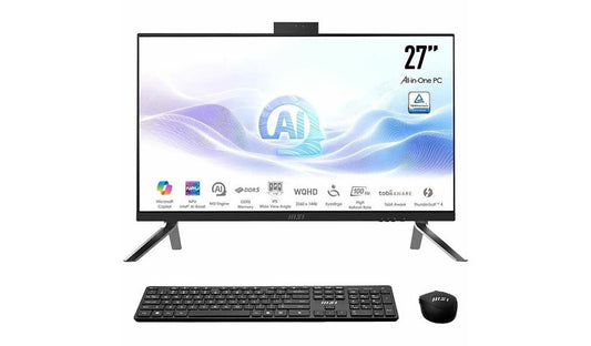 MSI Modern AM273Q AI 1UM-038US AIO, Core Ultra 7 155H, 32GB, 1TB SSD, 27" QHD
