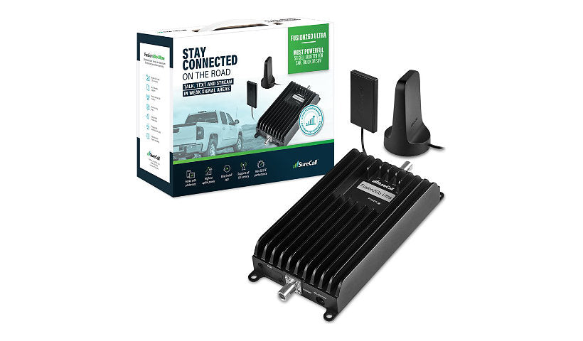 SureCall Fusion2Go Ultra Vehicle Cell Booster Kit, 5G/4G, All Carriers