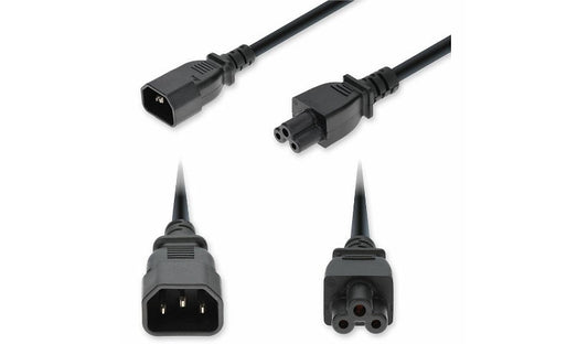 Proline PRO-C142C5C18G6FBK C14 to C5 Laptop Power Cord 6 ft 10A 250V 18 AWG