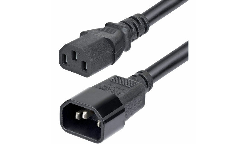 StarTech.com PXTC13C141415FNA C14 to C13 PDU Extension Power Cord 15 ft 15A 250V