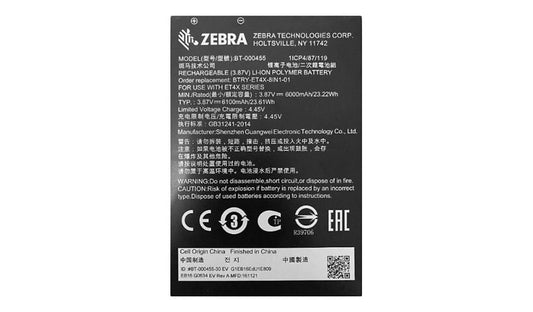Zebra PowerPrecision BTRY-ET4X-8IN1-01 Tablet Battery 6100mAh 23.61Wh