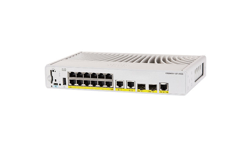 Cisco Catalyst C9200CX-12T-2X2G-E 12-Port Gigabit Compact Switch, 2x 10G