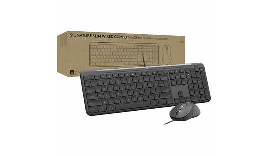 Logitech MK625 USB-C Wired Business Keyboard Mouse Graphite 920-013303 2 Year