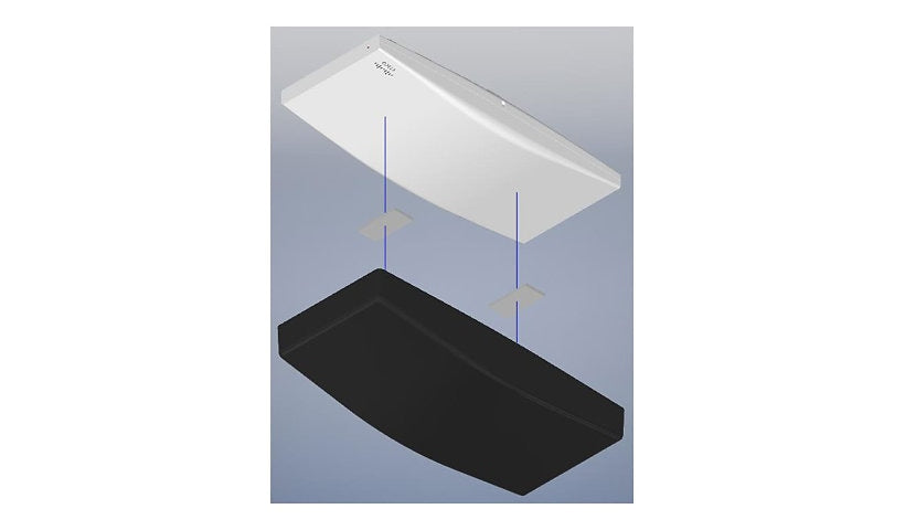 Oberon 33-MR56-CVR Paintable Vanity Cover for Ceiling Access Points, Black
