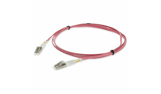 Proline PRO-LC-LC-5M5OM4-PK 5m (16.4ft) LC to LC OM4 Multimode Duplex Fiber Patch Cable, 50/125, OFNR Riser, Pink