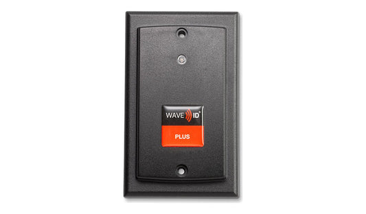 RF IDeas WAVE ID Plus Keystroke V2 Prox and iCLASS SE Reader RS-232 Black