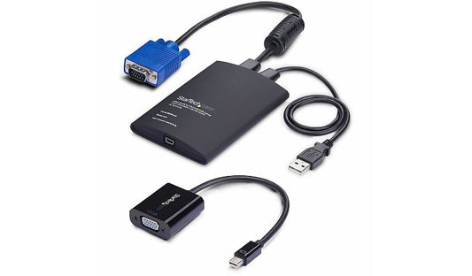 StarTech NOTECONS02-VGA-MDP Laptop Crash Cart Adapter USB VGA mDP TAA 2 Year