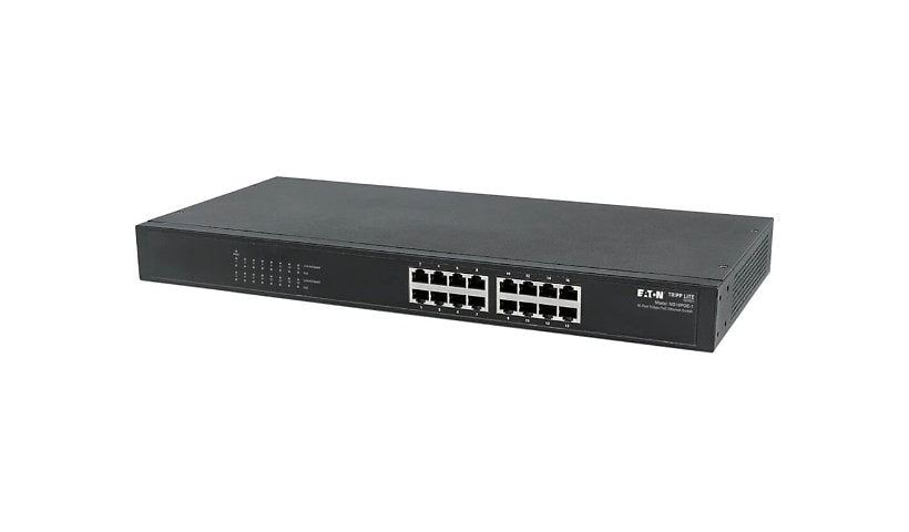 Eaton NG16POE-1 16-Port Gigabit PoE+ Unmanaged Switch, 220W, Rack